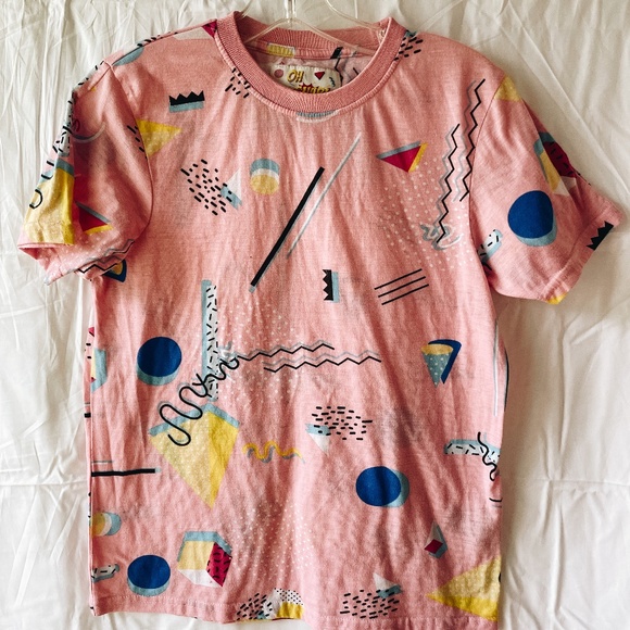 Oh Snap 90's Retro Pink Fun T-Shirt || Size S - Picture 1 of 3